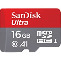 SanDisk Ultra Tarjeta de memoria microSDHC con adaptador SD- hasta 98 MB-s- rendimiento de apps A1- Clase 10- U1- 16 GB…